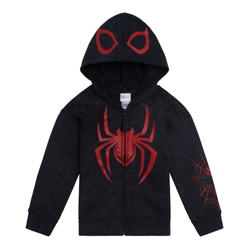Marvel Spider-Man Fleece Matching Family Zip Up Cosplay Hoodie Toddler