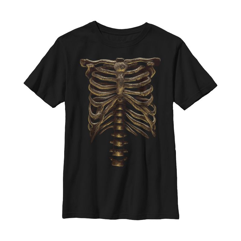 Boy's Lost Gods Halloween Skeleton Rib Cage T-Shirt