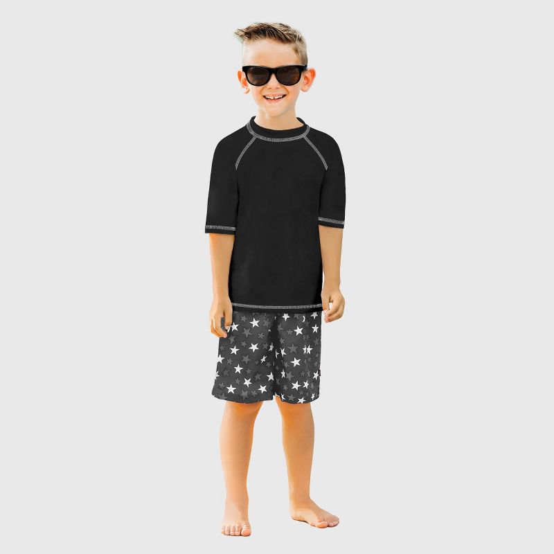 City Threads Boys UPF 50+ Short Sleeve Rashguard - USA-Made