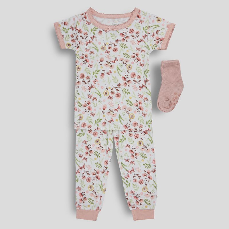 Milkberry Rayon from Bamboo Short Sleeve Pajama Set for Girls / Boys Sizes 12 Months - 5T