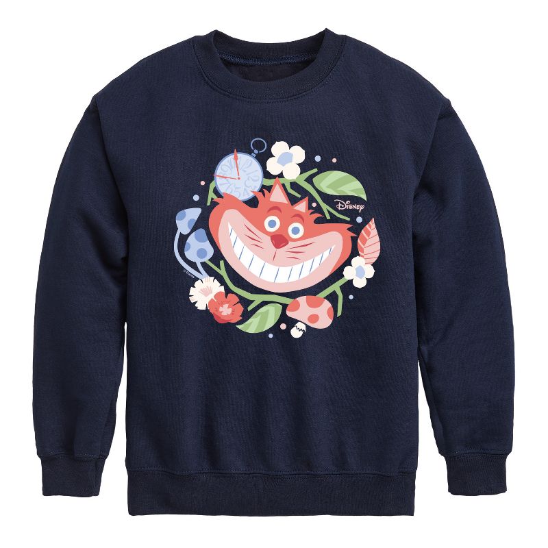 Boys' - Disney - Alice In Wonderland Graphic Long Sleeve Fleece Sweatshirt
