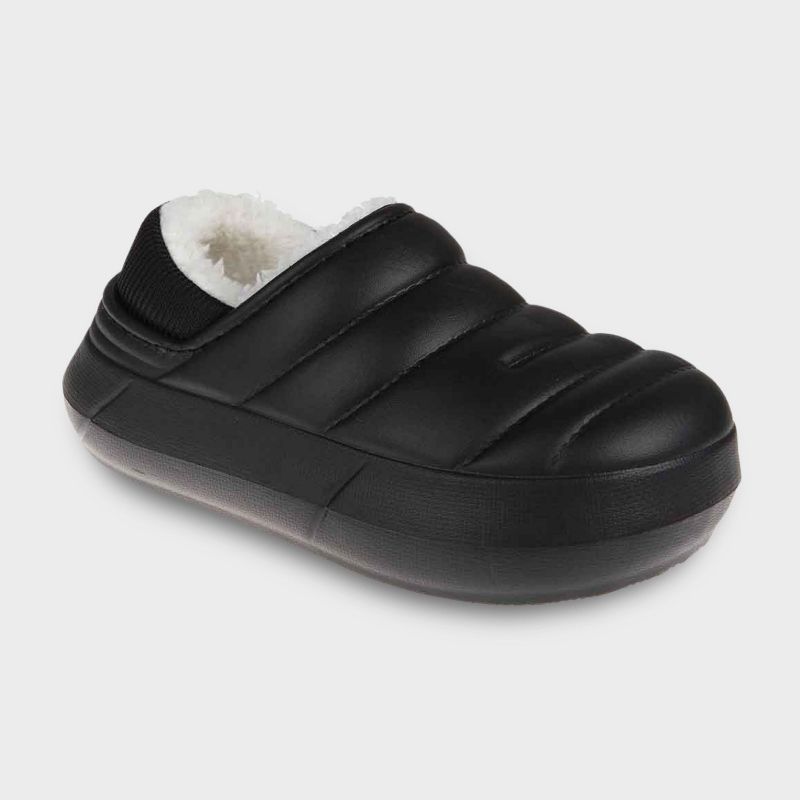 FOAMWALK Boy's and Toddler Boy's Fur Lined Clog with Faux Shearling Lining, Fall Indoor and Outdoor Clogs Boys/Toddler