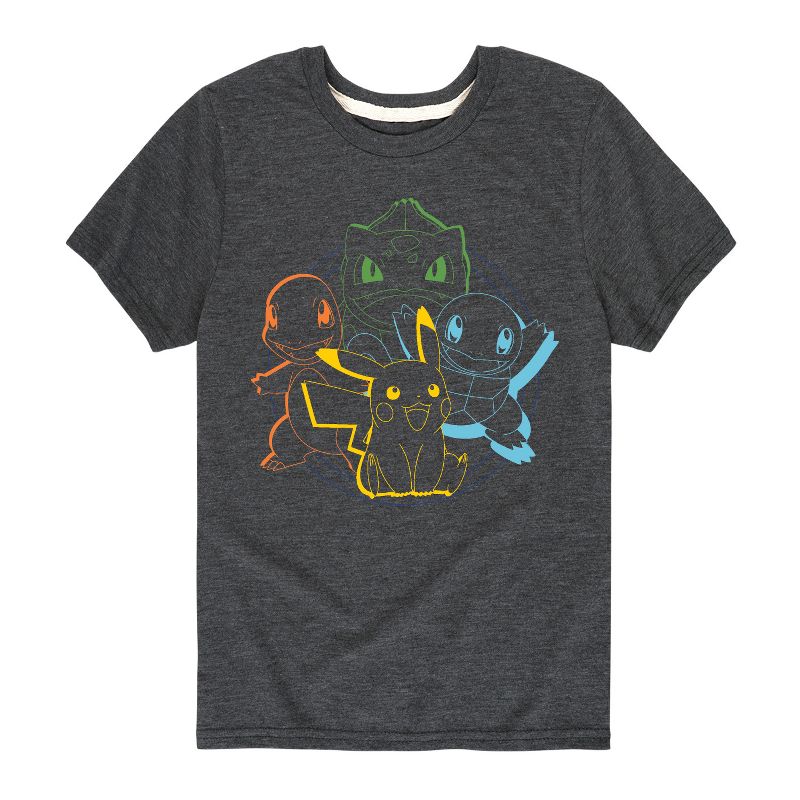 تي شيرت جرافيكي بأكمام قصيرة بتصميم بوكيمون للأولاد - بوكيمون - مبتدئ