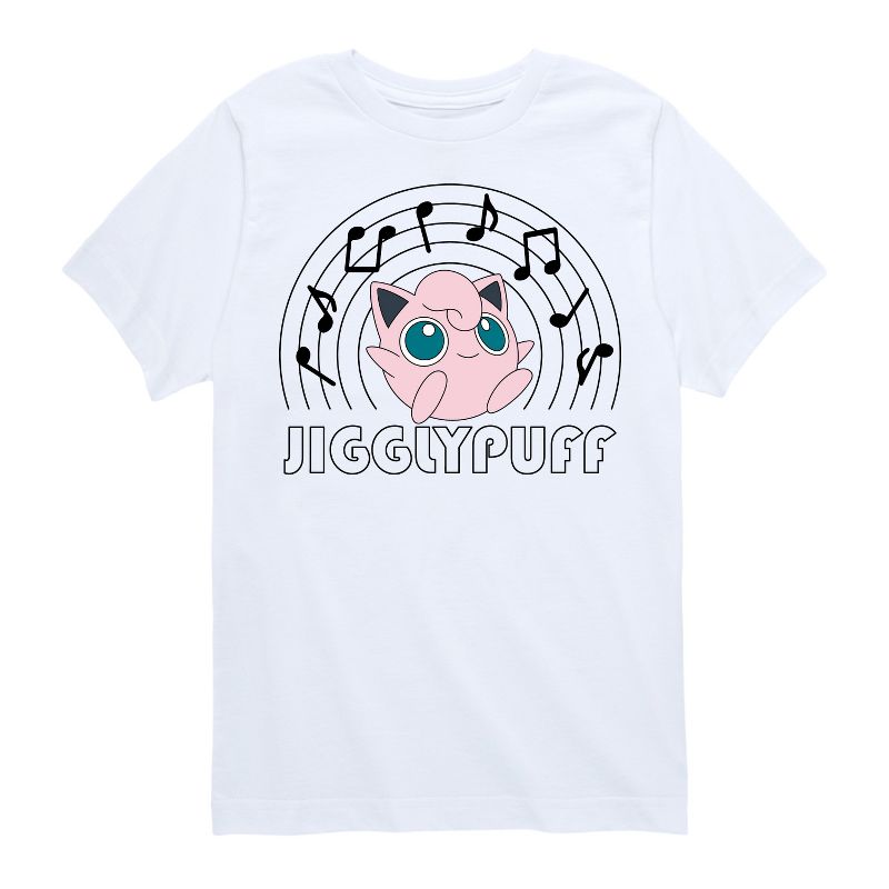 تي شيرت جرافيكي بأكمام قصيرة من Jiggypuff Music Notes للأولاد - بوكيمون