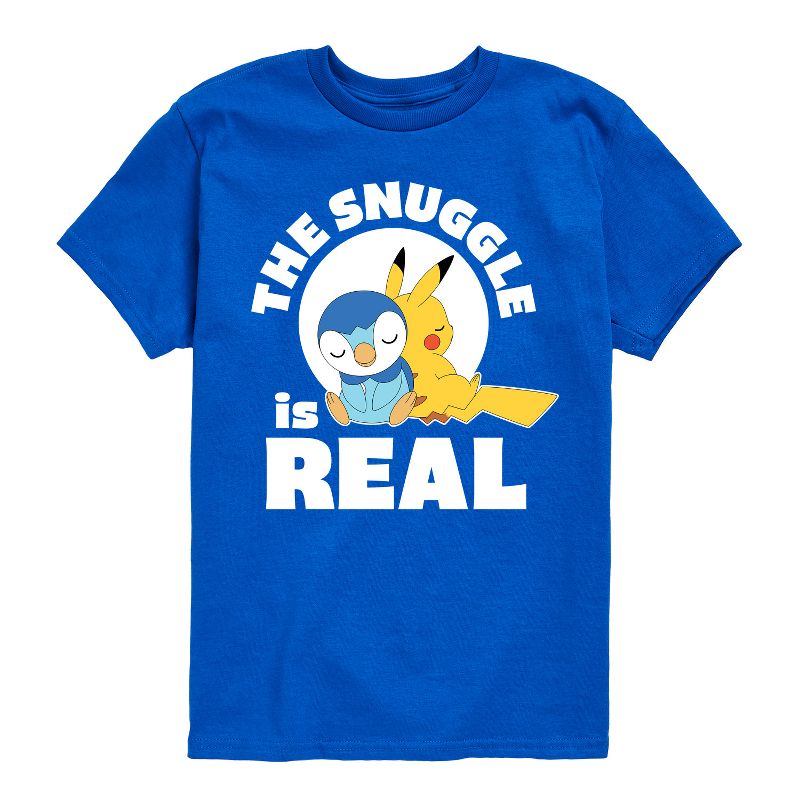 تي شيرت جرافيكي بأكمام قصيرة للأولاد - بوكيمون - ذا سناغل إز ريل بيكاتشو وبيبلوب