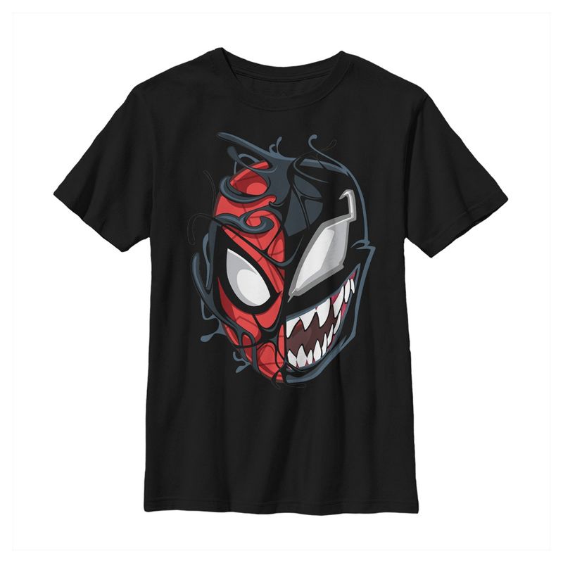 Boy's Marvel Spider-Man Venom Mask Split T-Shirt