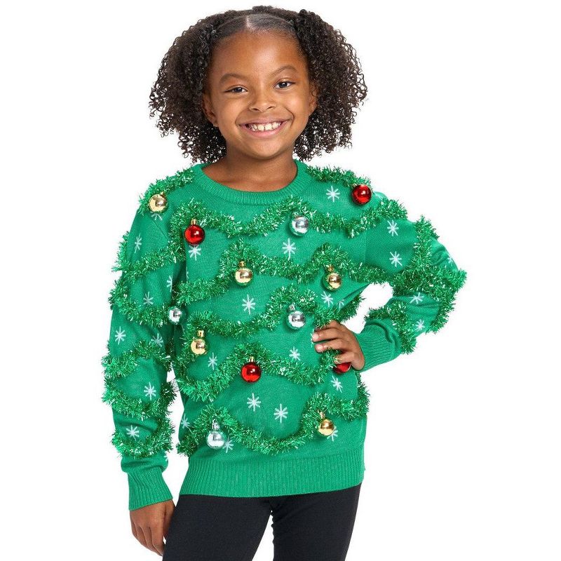 سترة عيد الميلاد القبيحة والمبهجة من Tipsy Elves Kids - سترة عيد الميلاد القبيحة والمضحكة لحفلات الأعياد
