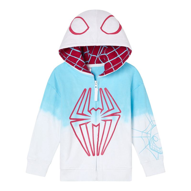 Marvel Spider-Man Fleece Matching Family Zip Up Cosplay Hoodie Toddler