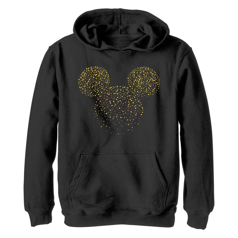 Boy's Mickey & Friends Silhouette Dots Pull Over Hoodie