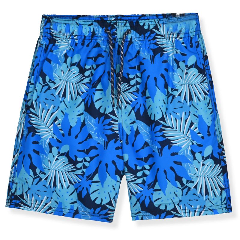 Blue Horizon Swimwear Boys Swim Trunks – Fun Printed Youth Quick Dry Kids Bathing Suit Shorts for Boys