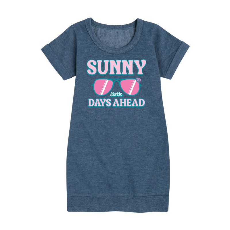 فستان باربي - أيام مشمسة - بأكمام قصيرة - من الصوف