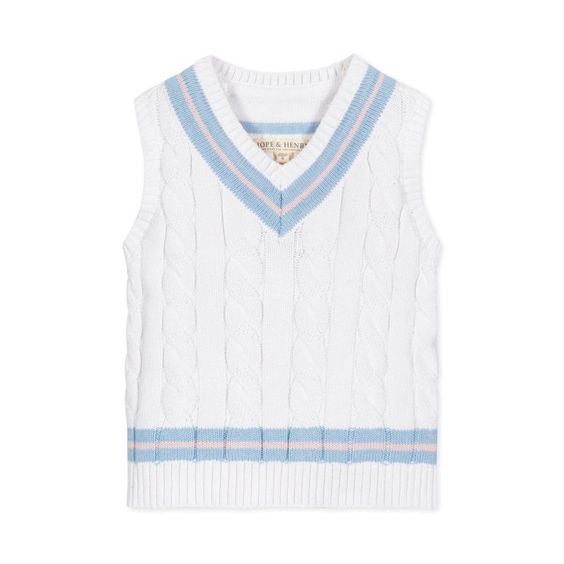 Hope & Henry Boys' V-Neck Cricket Sweater Vest, Kids