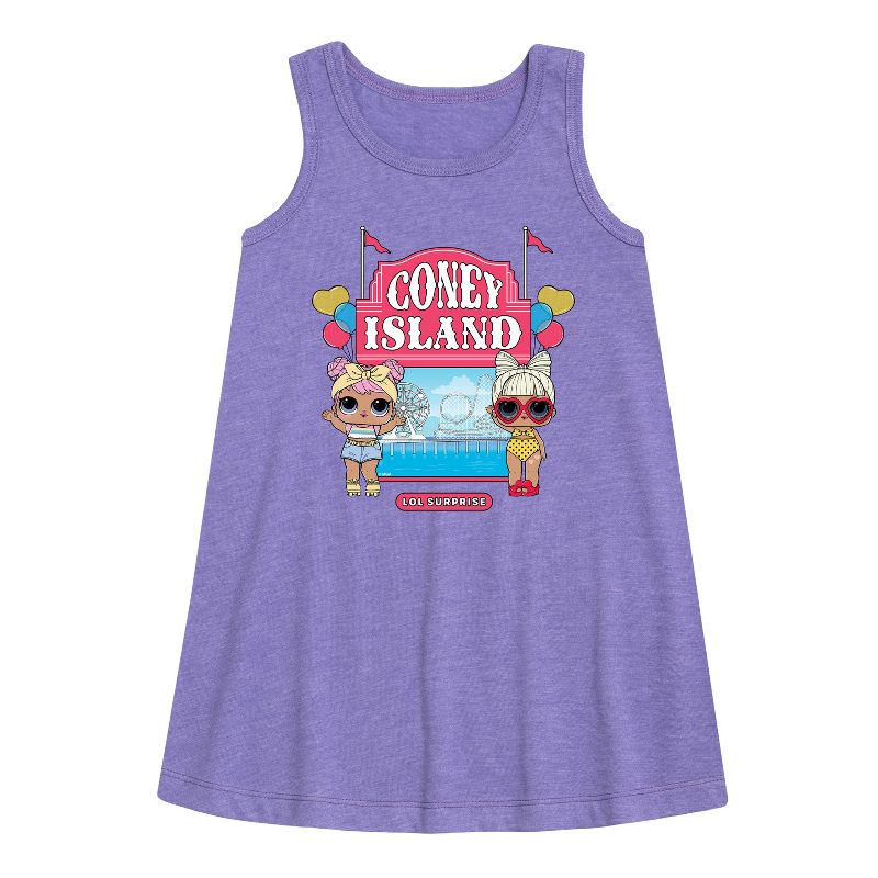 Girls' - Lol Surprise! - Coney Island Graphic Sleeveless Aline Dress
