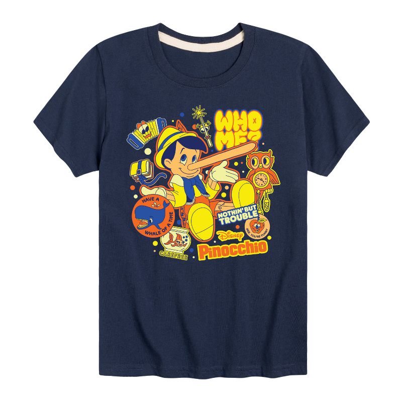Boys' - Disney - Pinocchio Stickers Short Sleeve Graphic T-Shirt