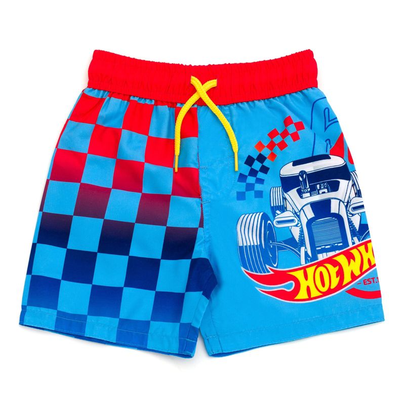 Hot Wheels UPF 50+ Swim Trunks Bathing Suit