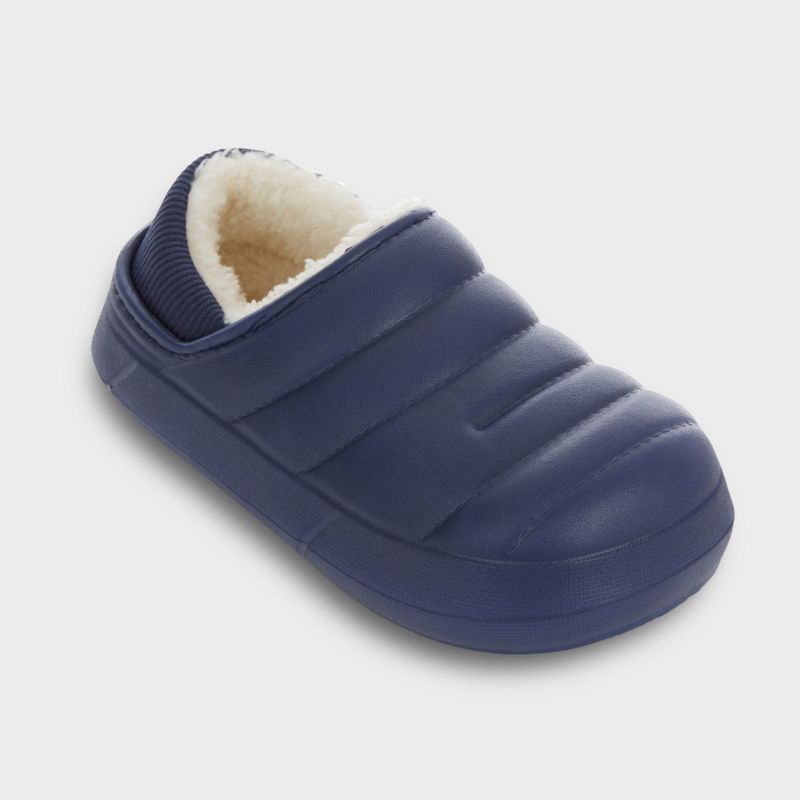 FOAMWALK Boy's and Toddler Boy's Fur Lined Clog with Faux Shearling Lining, Fall Indoor and Outdoor Clogs Boys/Toddler