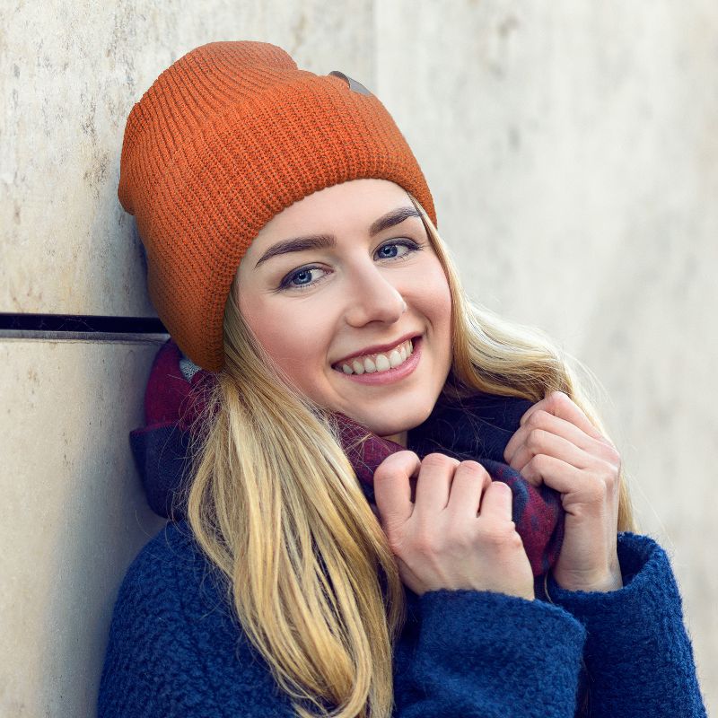 Terra Kid's Teen's Beanie Plain Knit Hat