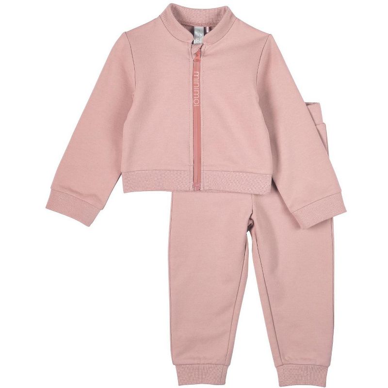MiniMoi 2 Piece Kids Cotton Rich Full Zip Jacket and Pants Set