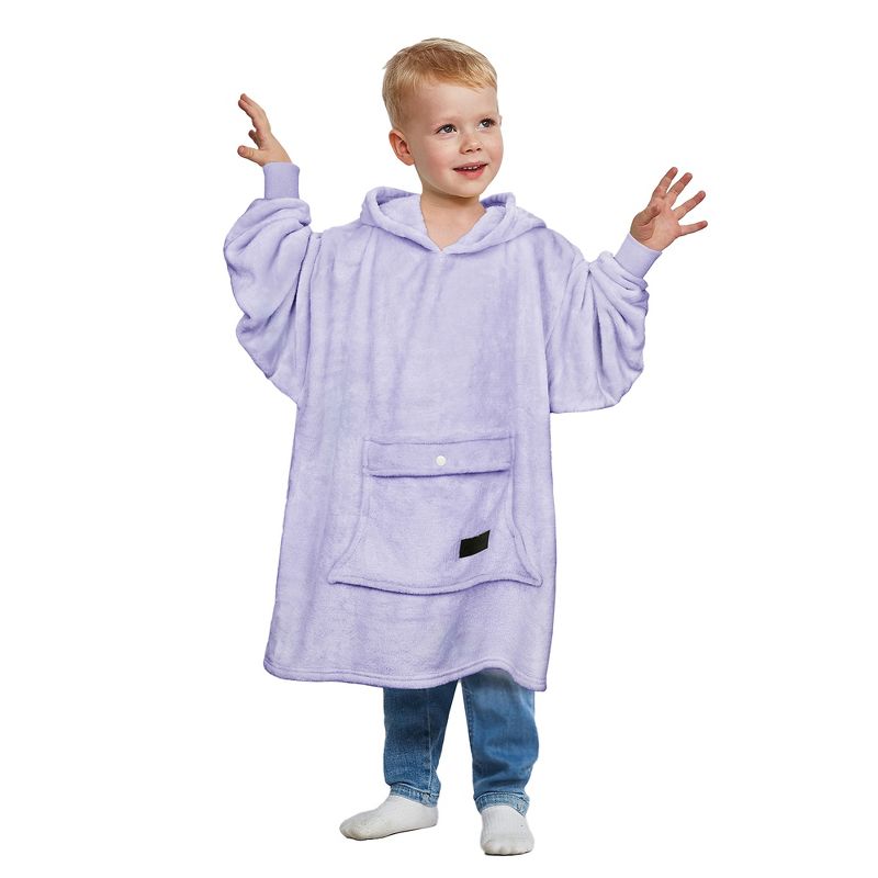 Catalonia Wearable Blanket Hoodie for Kids, Fleece Snuggy Sweatshirt Pullover, 4-12 Years Kids, Gift for Boys Girls, Gift Ideas