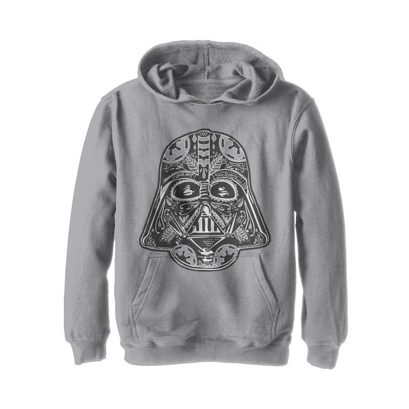 Boy's Star Wars Darth Vader Artistic Helmet Pull Over Hoodie