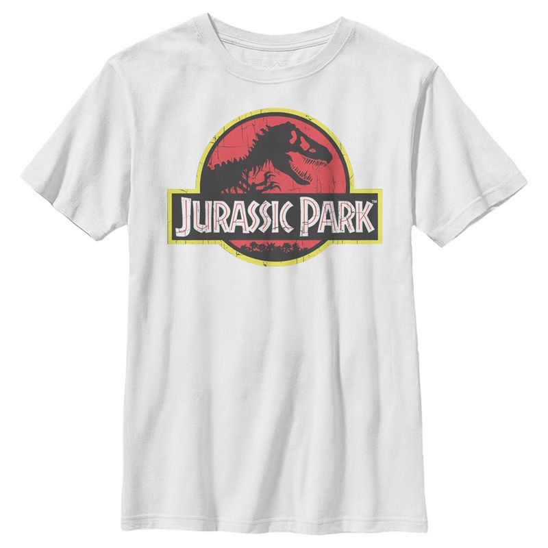 Boy's Jurassic Park T Rex Logo T-Shirt