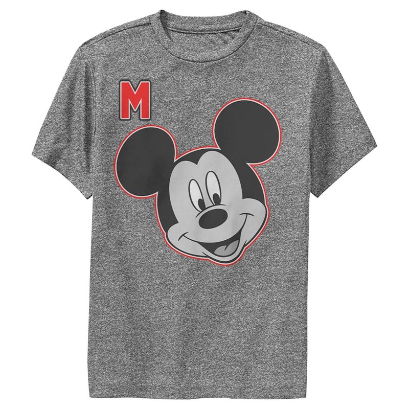 Boy's Disney Mickey M Portrait Performance Tee
