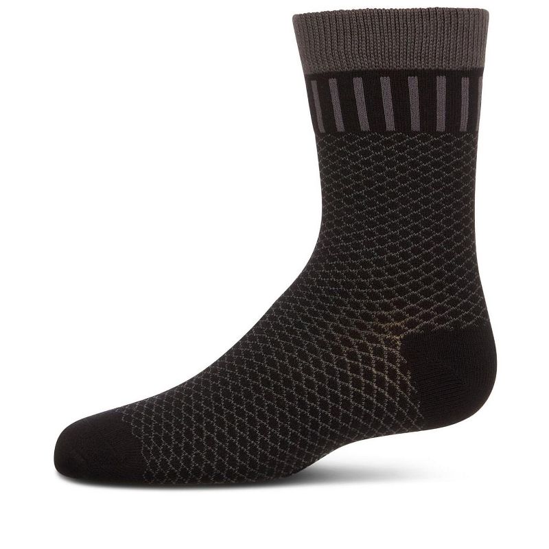 Memoi Boys' Geometry Crew Socks