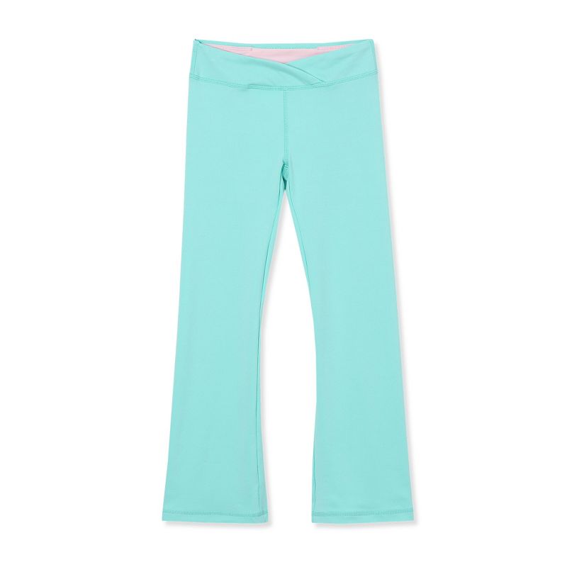 Lands' End Kids High Waisted Active Flare Leggings