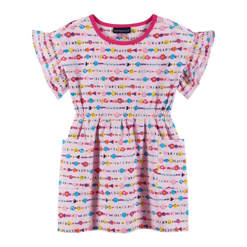 Andy & Evan Toddler Friendship Bracelet Print Dress