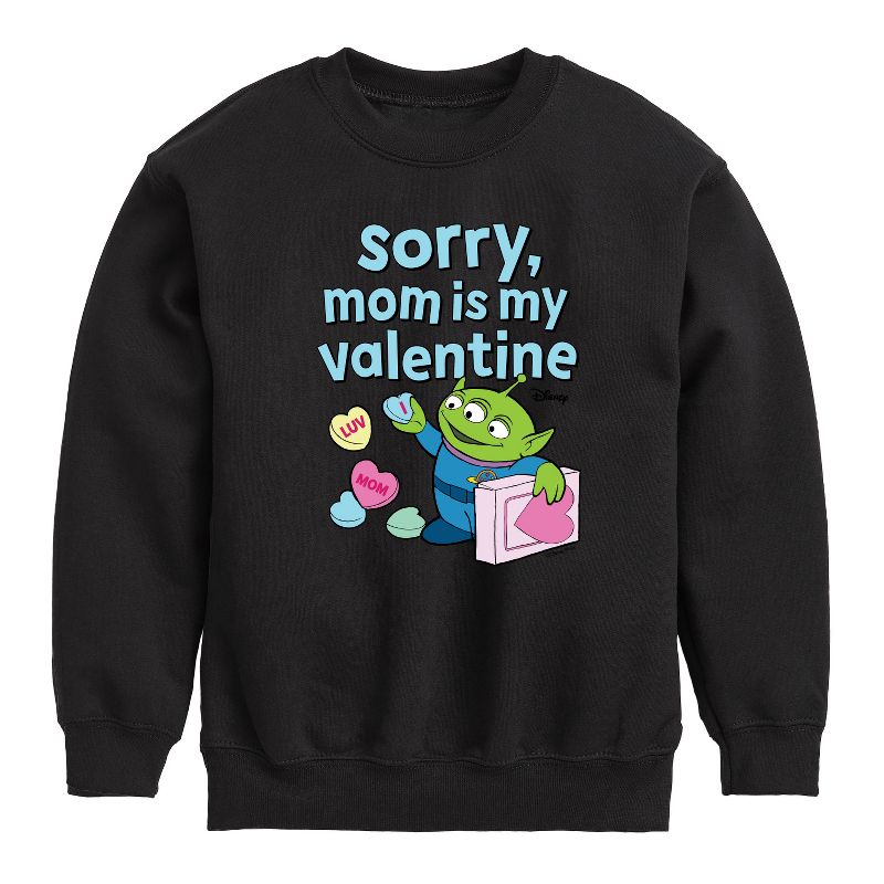 سويت شيرت صوف بأكمام طويلة مطبوع عليه عبارة "Sorry Mom My Valentine" للأولاد - Toy Story -