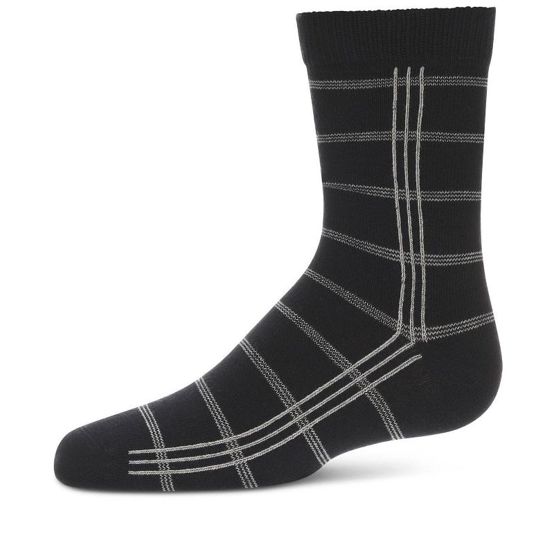 جوارب ميموي للأولاد بتصميم مخطط مربع