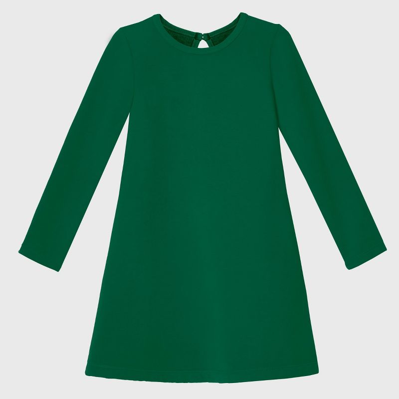 City Threads USA-Made Cotton Fleece Soft A-Line Dress