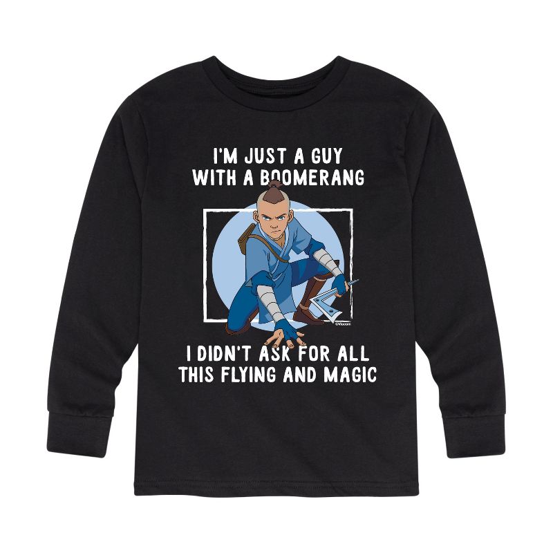 Boys' - Avatar: The Last Airbender - Boomerang Guy Long Sleeve Graphic T-Shirt