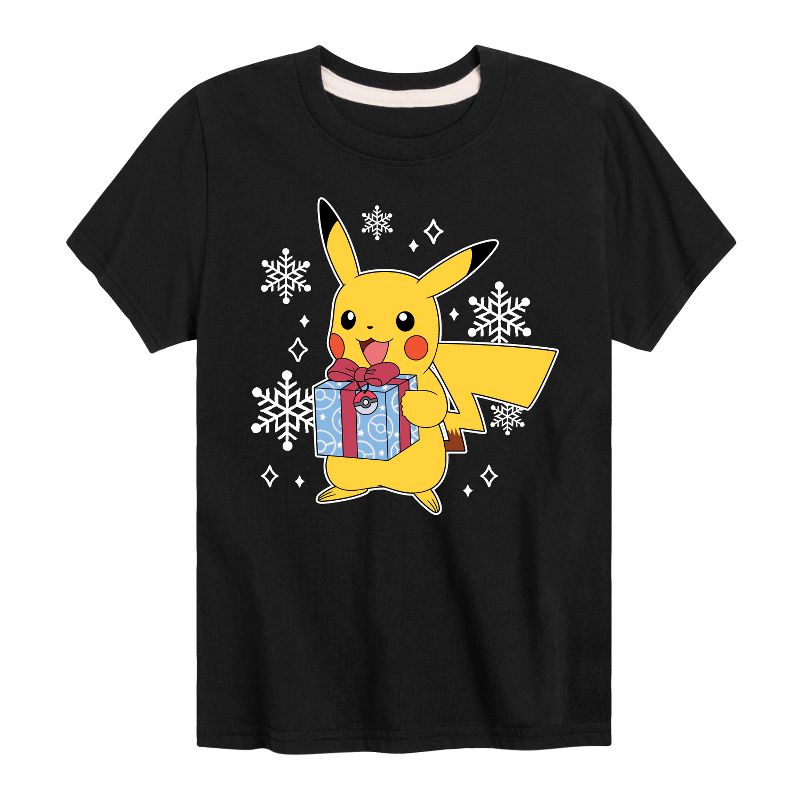 Boys' - Pokémon - Pika Presents Short Sleeve Graphic T-Shirt