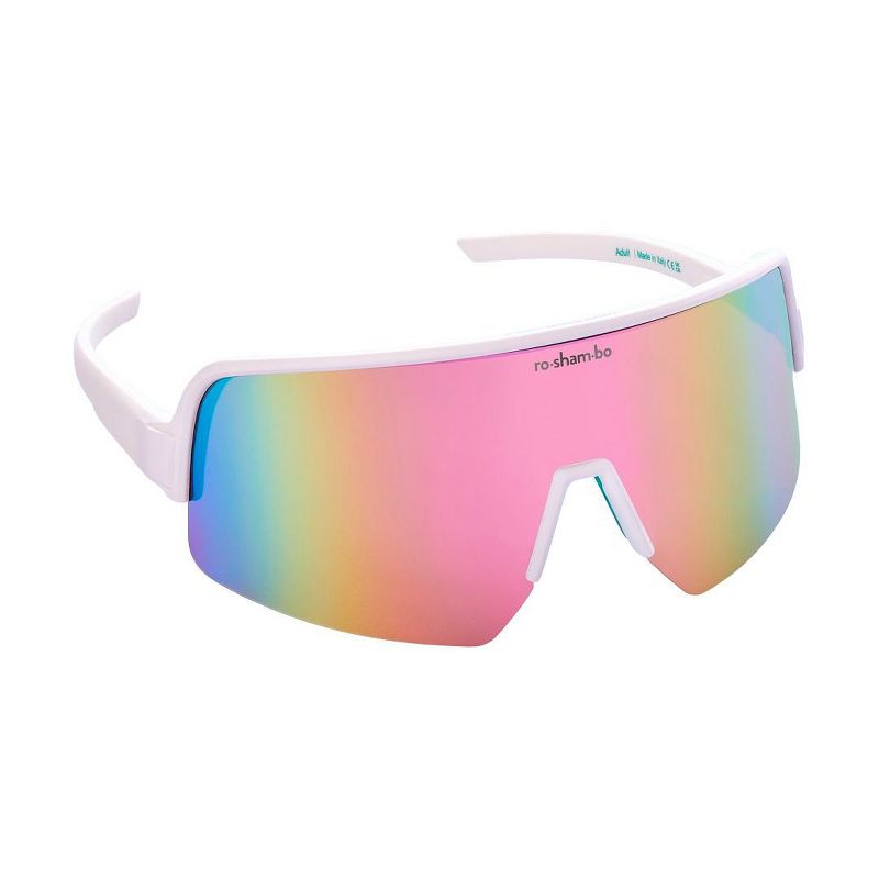 Roshambo's Premium Wraparound Flexible Youth Sunglasses | Made in Italy | Polarized Mirror UV400 lens | Slip Grip 3-Pack and Carrying Sleeve Included!