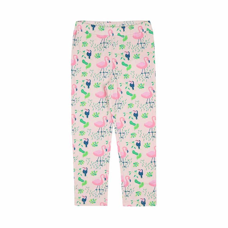Ola! Otter Girl Leggings - Flamingo Forest