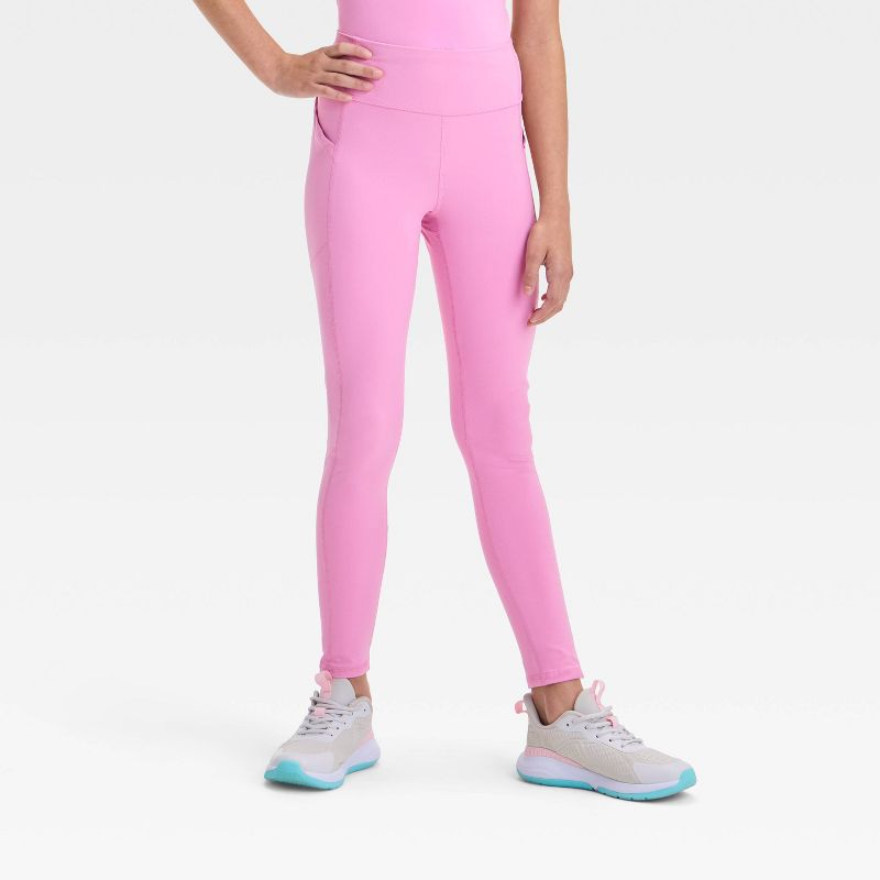 Girls' Everyday Soft Pocket Leggings - All In Motion™