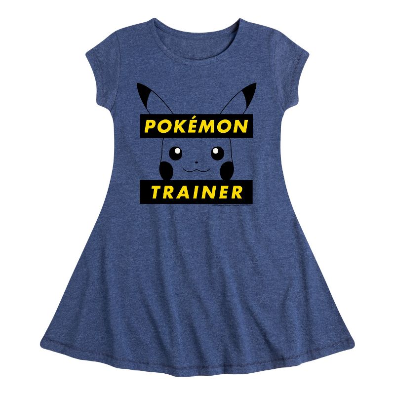 Girls' - Pokémon - Pikachu Trainer Fit & Flair Cap Sleeve Dress