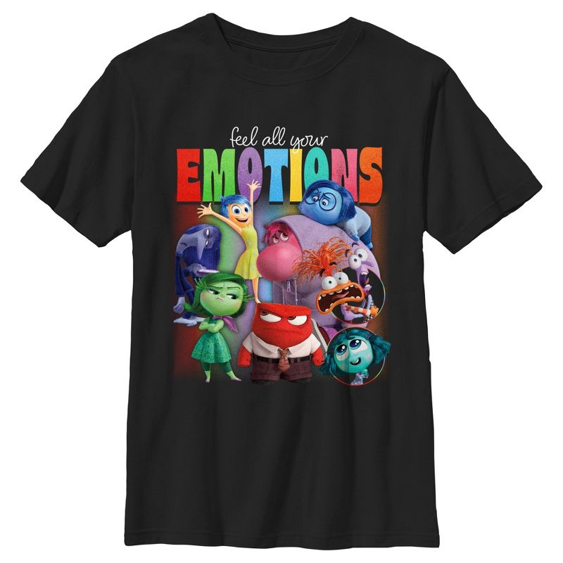 Boy's Inside Out 2 Feel All Your Emotions T-Shirt