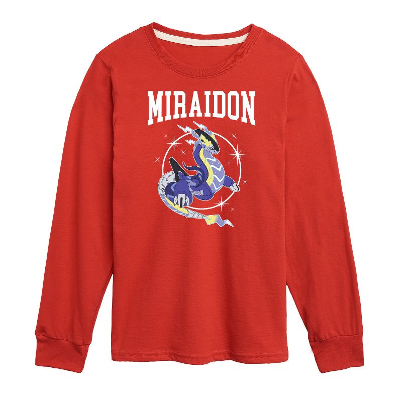 تي شيرت بوكيمون ميرايدون كوليجيت بأكمام طويلة للأولاد