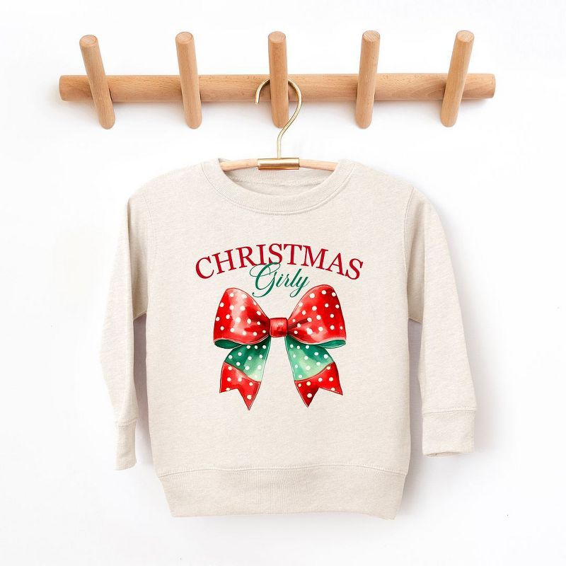 The Juniper Shop Coquette Christmas Girly Youth Ultra-Soft Graphic Sweatshirt