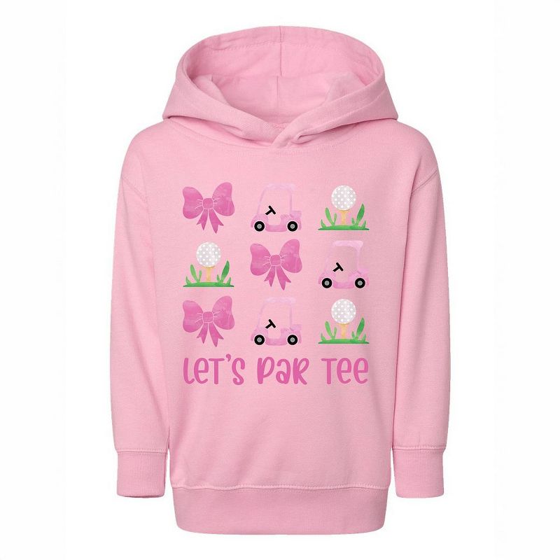 The Juniper Shop Let's Par Tee Coquette Toddler Graphic Hoodie