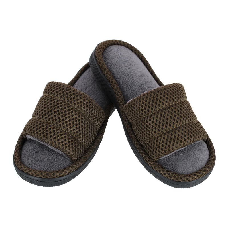 CTM Boy's Lightweight Open Toe Slide Slippers