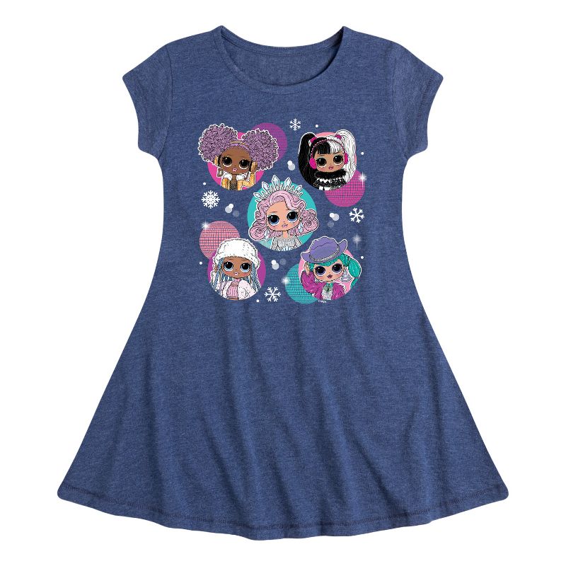 Girls' - LOL Surprise! - Winter Dolls Fit & Flair Cap Sleeve Dress