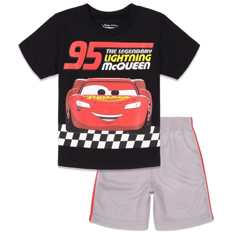 Disney Lion King Cars T-Shirt and Mesh Shorts Outfit Set Toddler