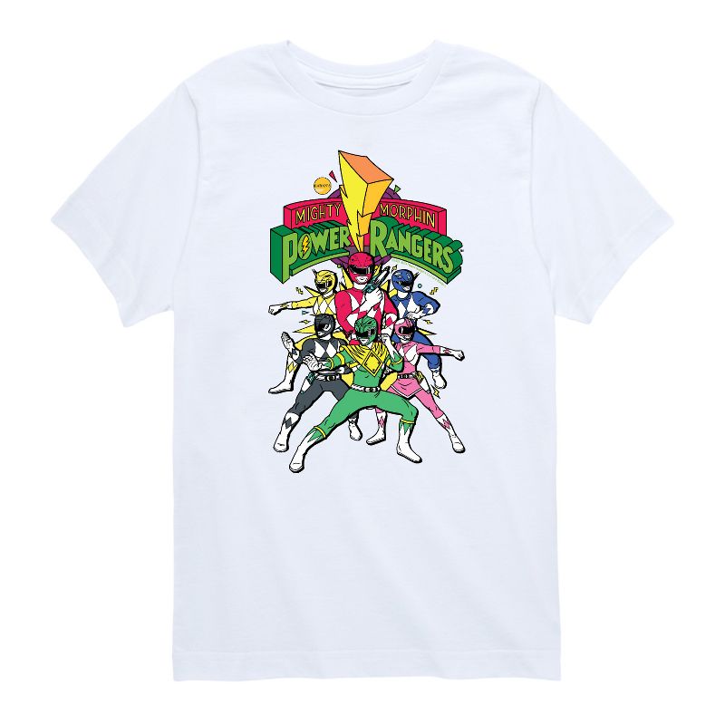 Boys' - Power Rangers - Mighty Morphin Group Short Sleeve Graphic T-Shirt