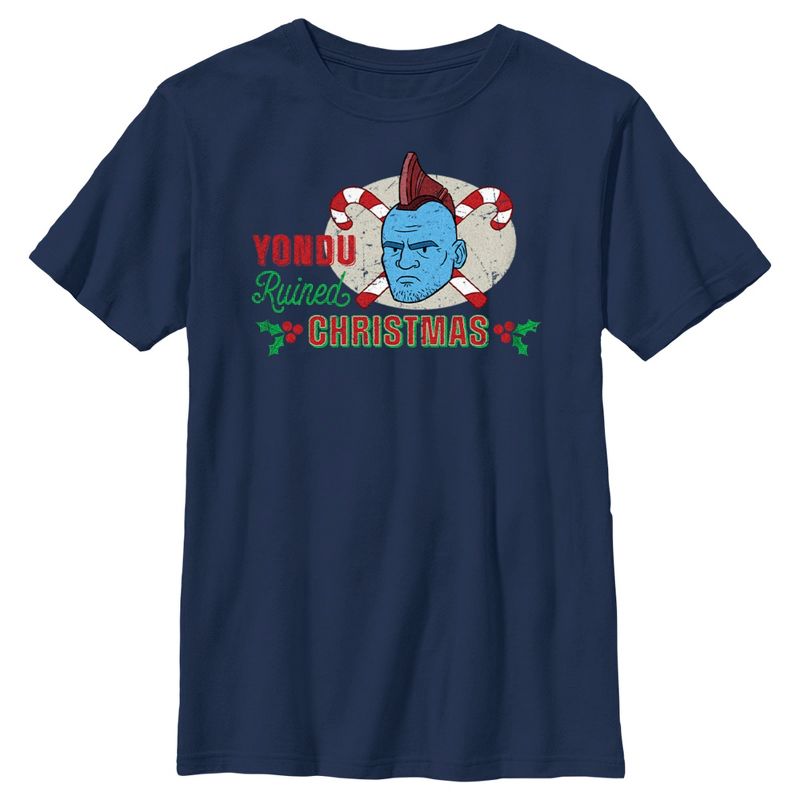 تي شيرت أولاد من Guardians of the Galaxy Holiday Special Yondu Ruined Christmas Animated T-Shirt