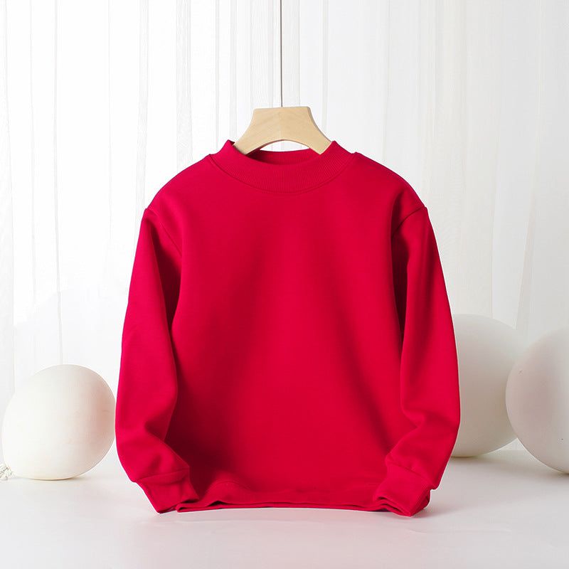 MyKids-USA Baby Solid Color Thickened Autumn Basic Hoodies