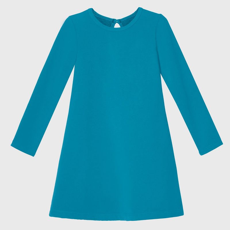 City Threads USA-Made Cotton Fleece Soft A-Line Dress