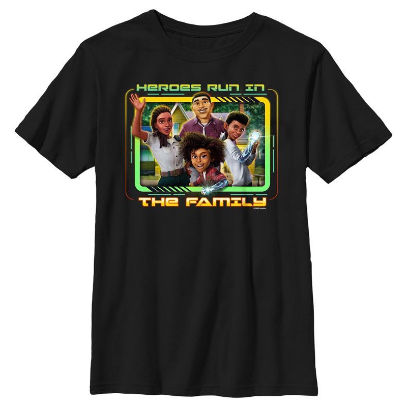 تي شيرت ترانسفورمرز: أبطال إيرث سبارك يركضون في العائلة للأولاد